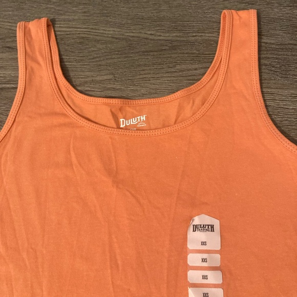 NWT Duluth Trading Co XXS Orange Tank Top - Picture 5 of 11